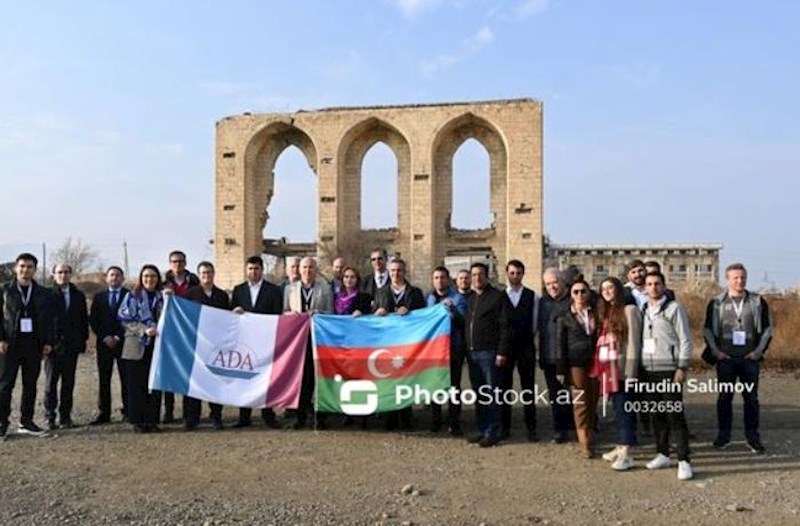 Beynəlxalq konfransın iştirakçıları Ağdamda erməni vandalizminin izlərinə baxıblar - YENİLƏNİB + FOTO
