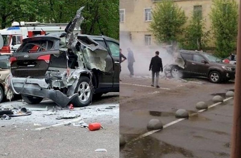 Moskva vilayətində avtomobil partlayıb: Yaralananlar var, sakinlər təxliyə olunublar - FOTO