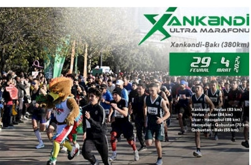 Xankəndi - Bakı ultra marafonu start götürüb