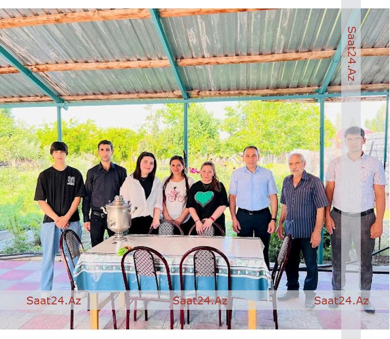 Şəhid Hüseynov Rəhim Qədir oğlunun ailəsi ziyarət olundu-Foto