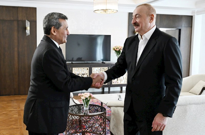 İlham Əliyev Xankəndidə Türkmənistanın Nazirlər Kabineti sədrinin müavinini qəbul edib