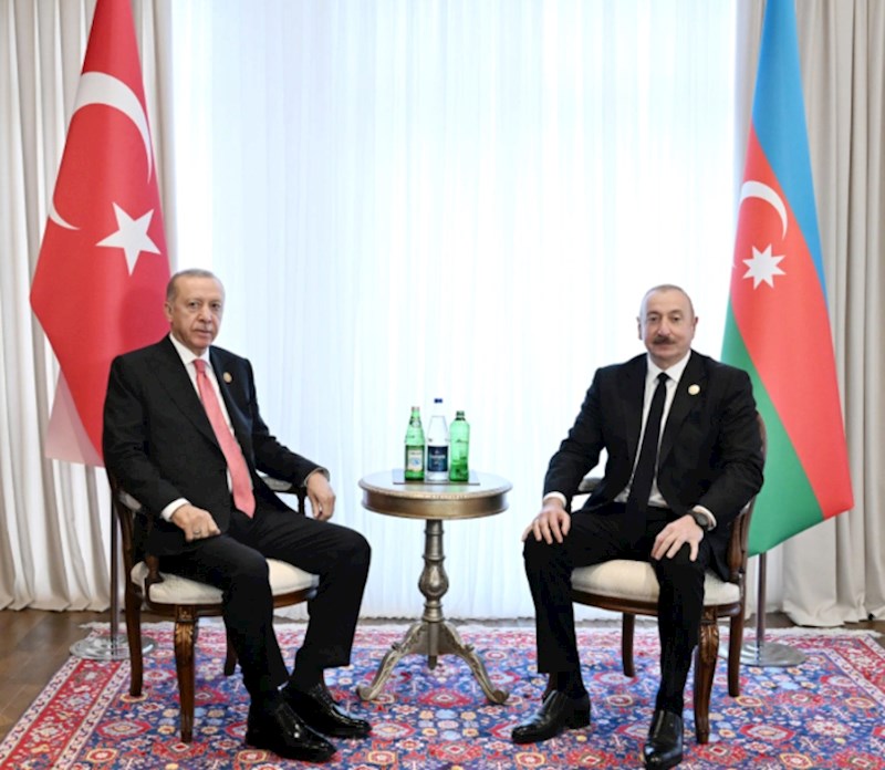 Azərbaycan Prezidenti İlham Əliyev Xankəndidə Türkiyə Prezidenti Rəcəb Tayyib Ərdoğanla görüşüb