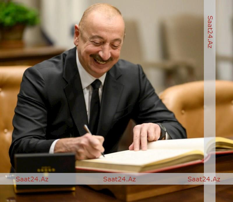İlham Əliyev ABŞ-yə işgüzar səfəri ilə bağlı paylaşım edib